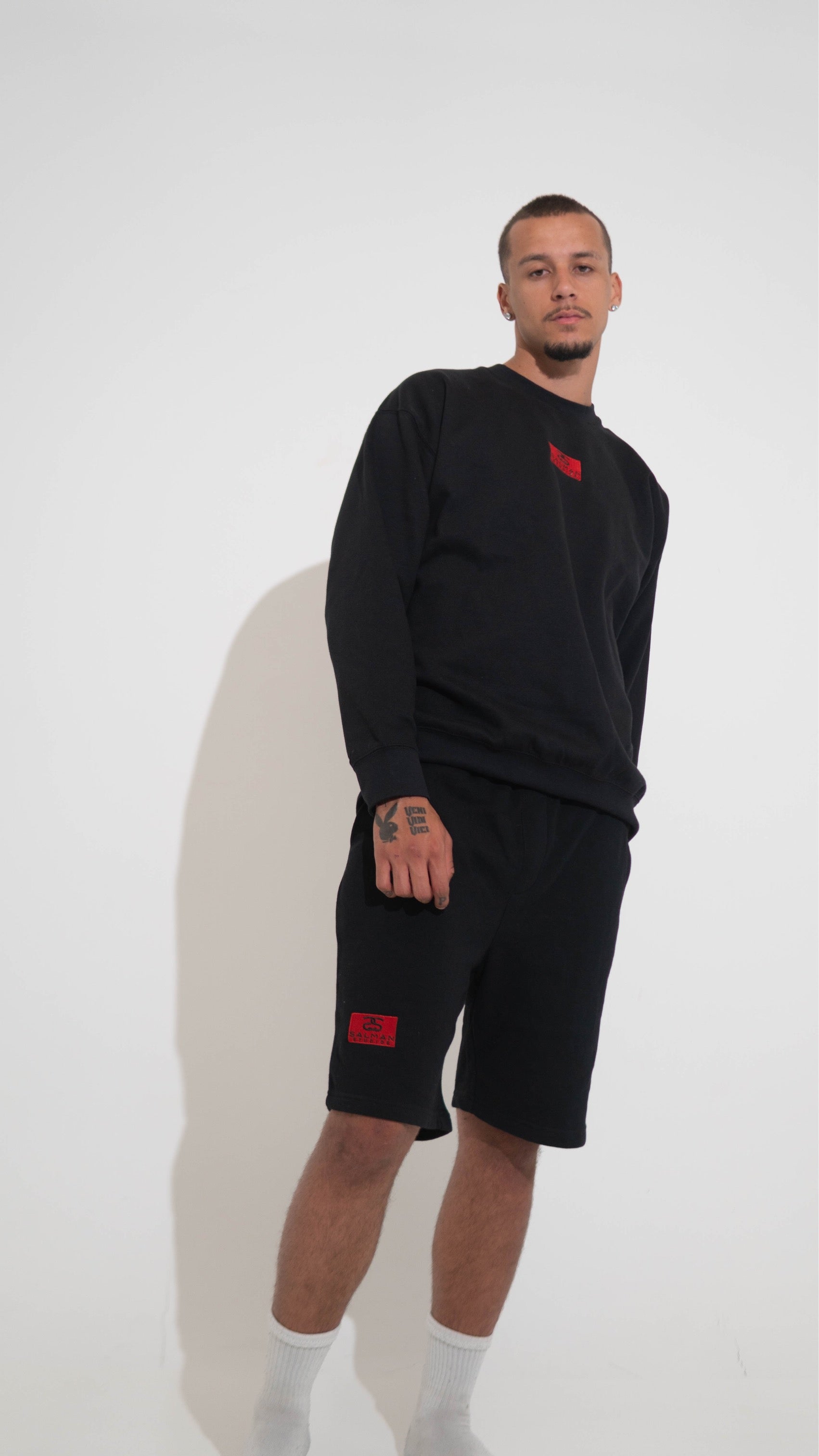 Premium Studio Fleece Shorts (Black)