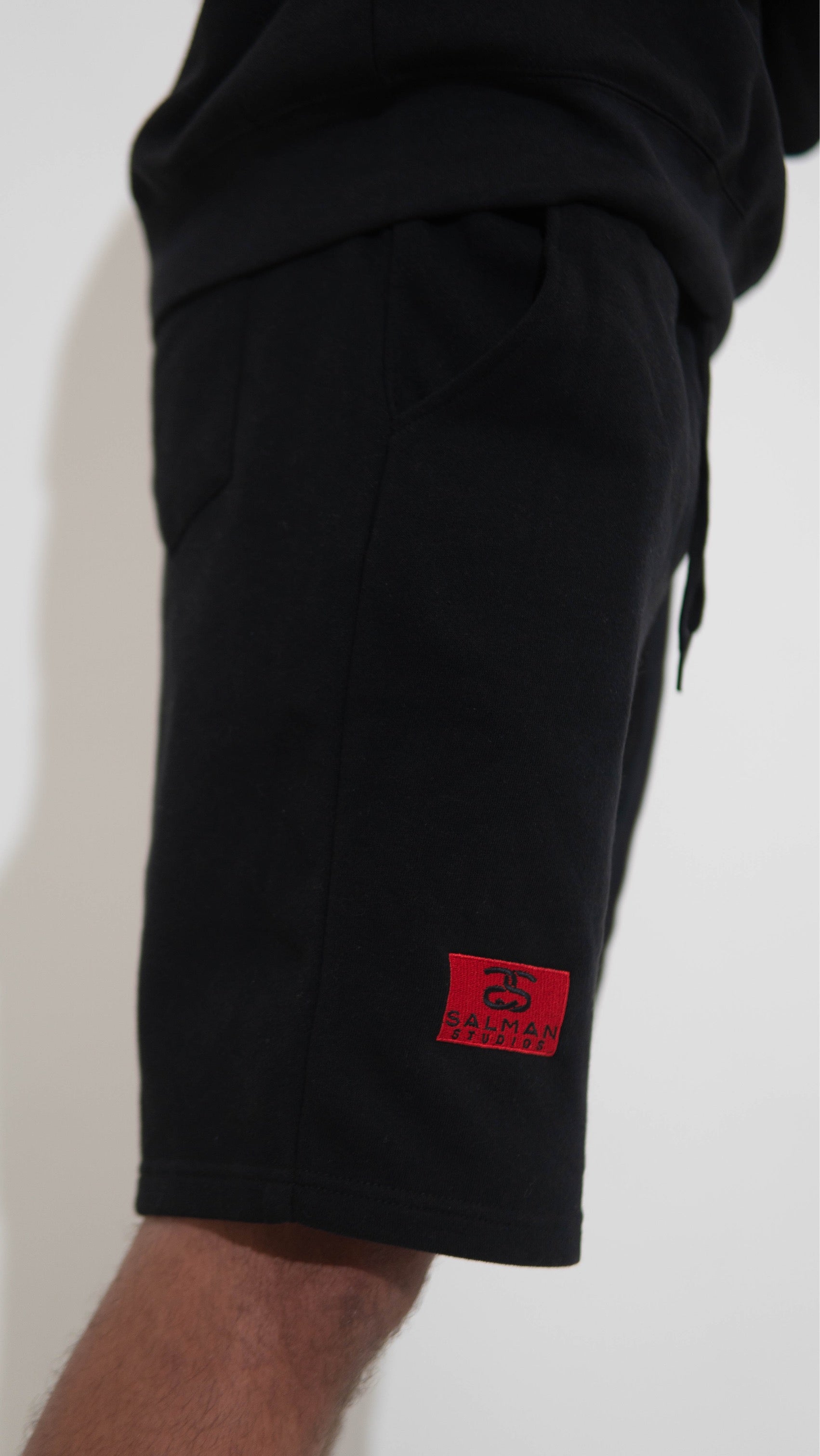 Premium Studio Fleece Shorts (Black)