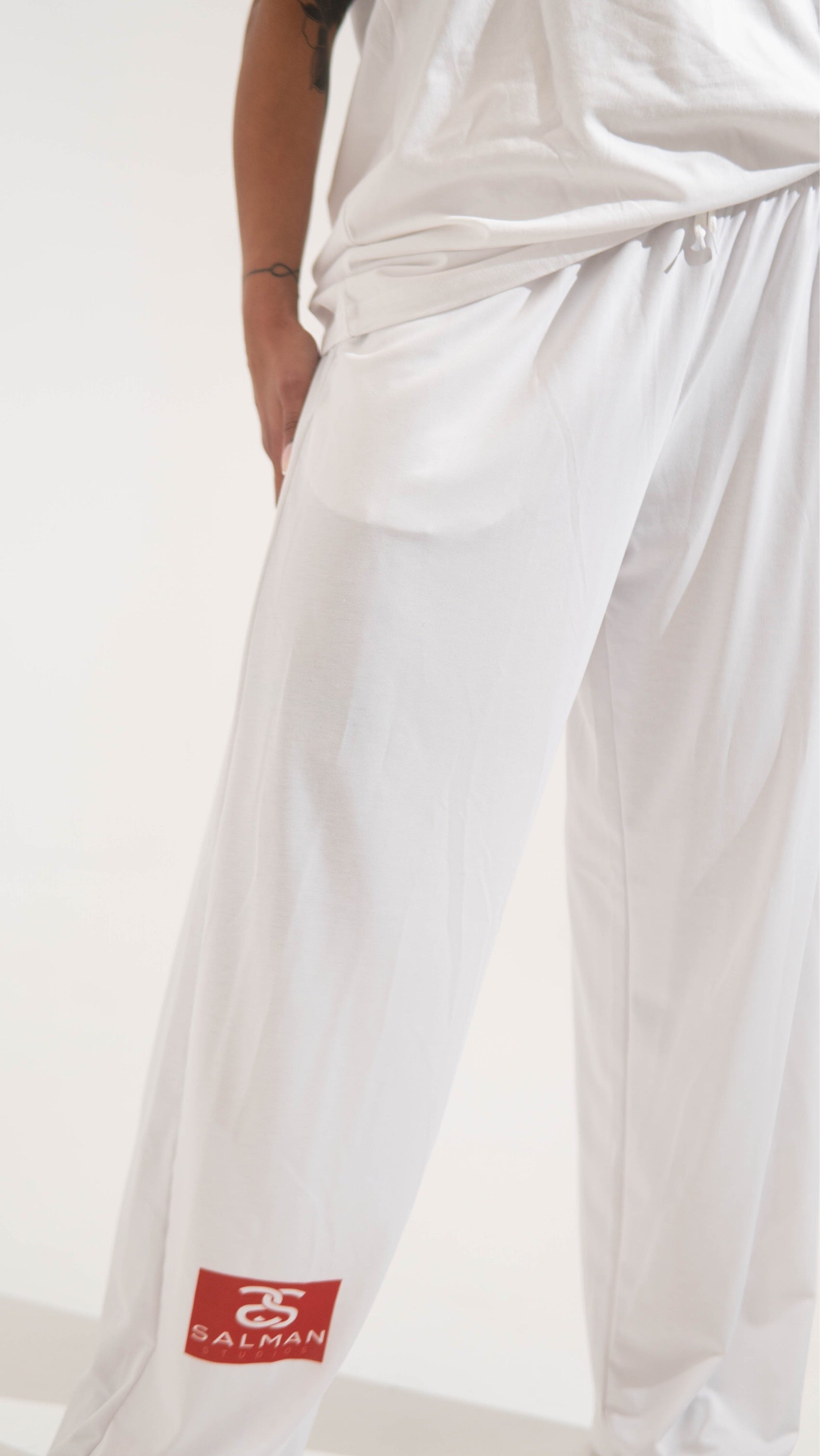 Premium Studio Street Pants (White)